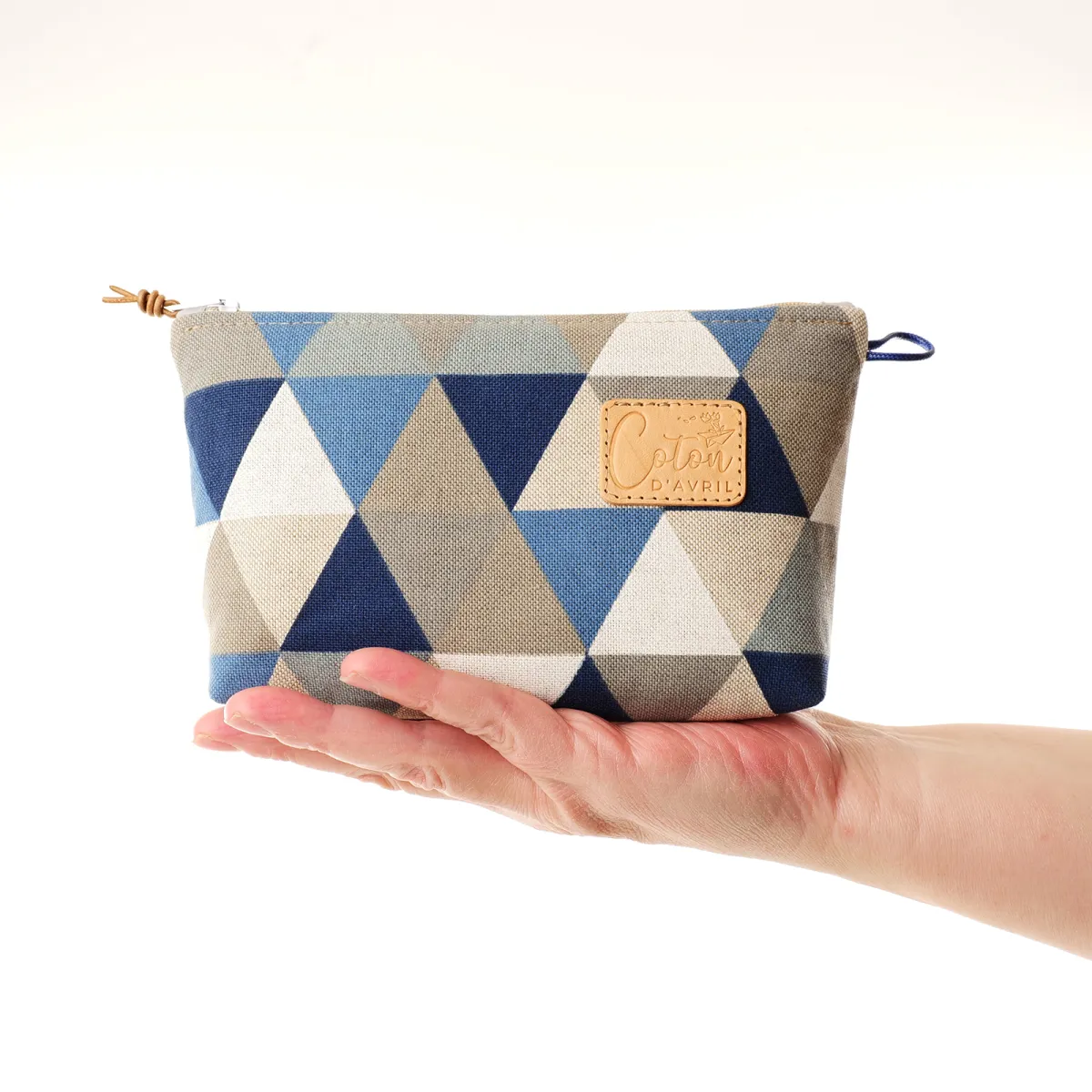 Trousse maquillage Coton d'Avril Triangles