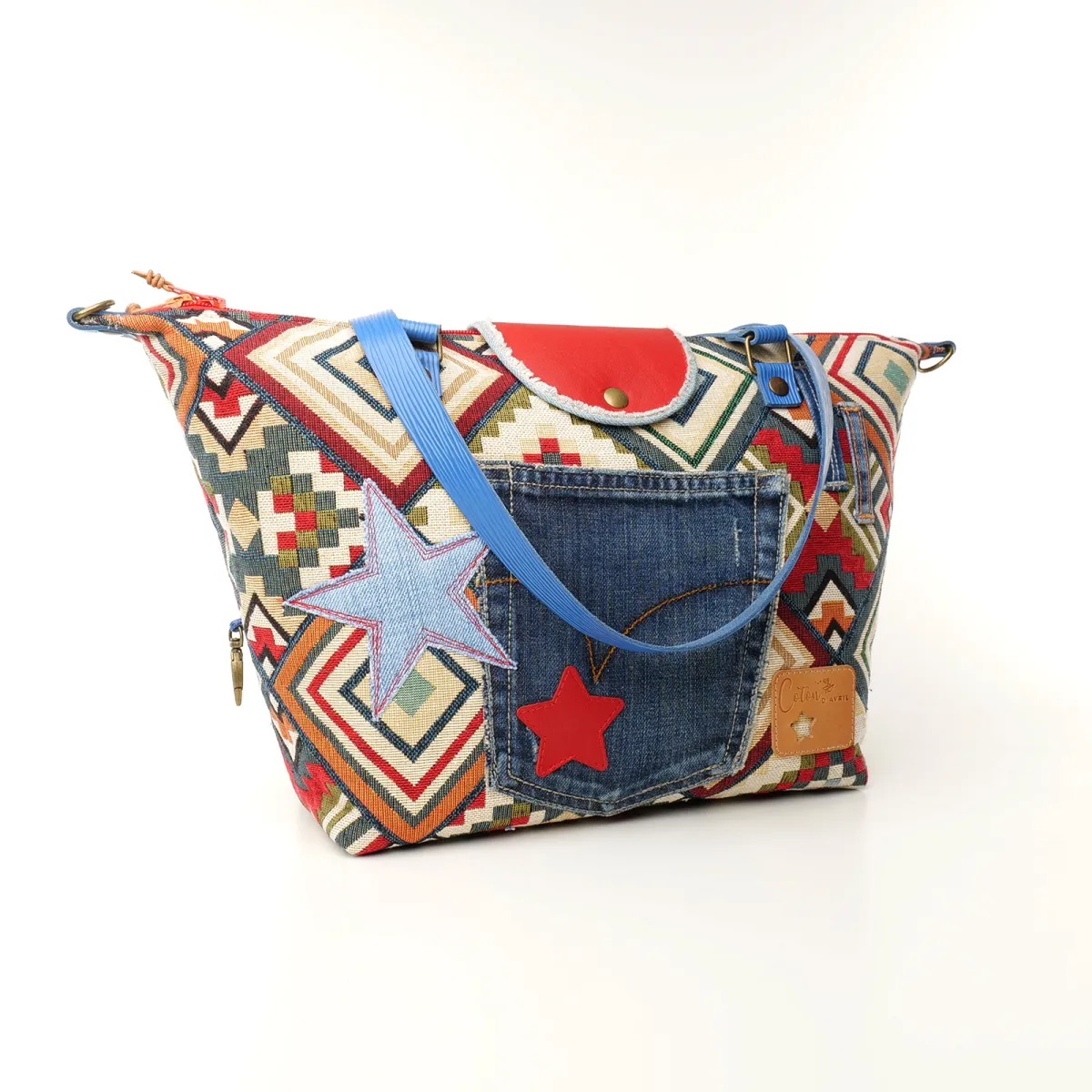 Sac à main Coton d'Avril D20 Mosaïque
