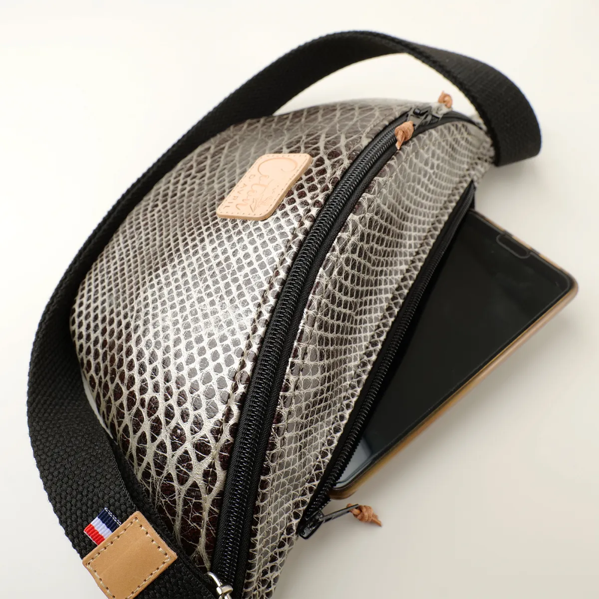Sac banane Coton d'Avril Melisse Aspic noir