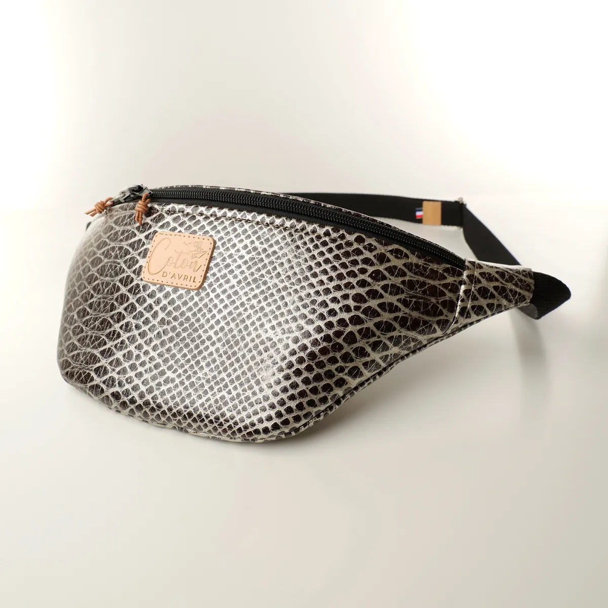 Sac banane Coton d'Avril Melisse Aspic noir