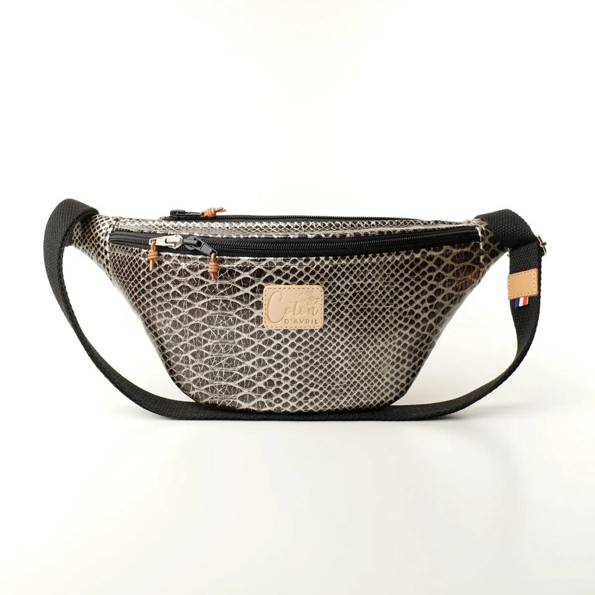 Sac banane Coton d'Avril Melisse Aspic noir