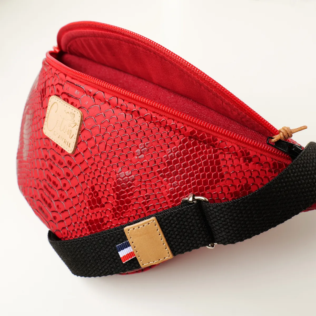 Sac banane Coton d'Avril Melisse Aspic rubis