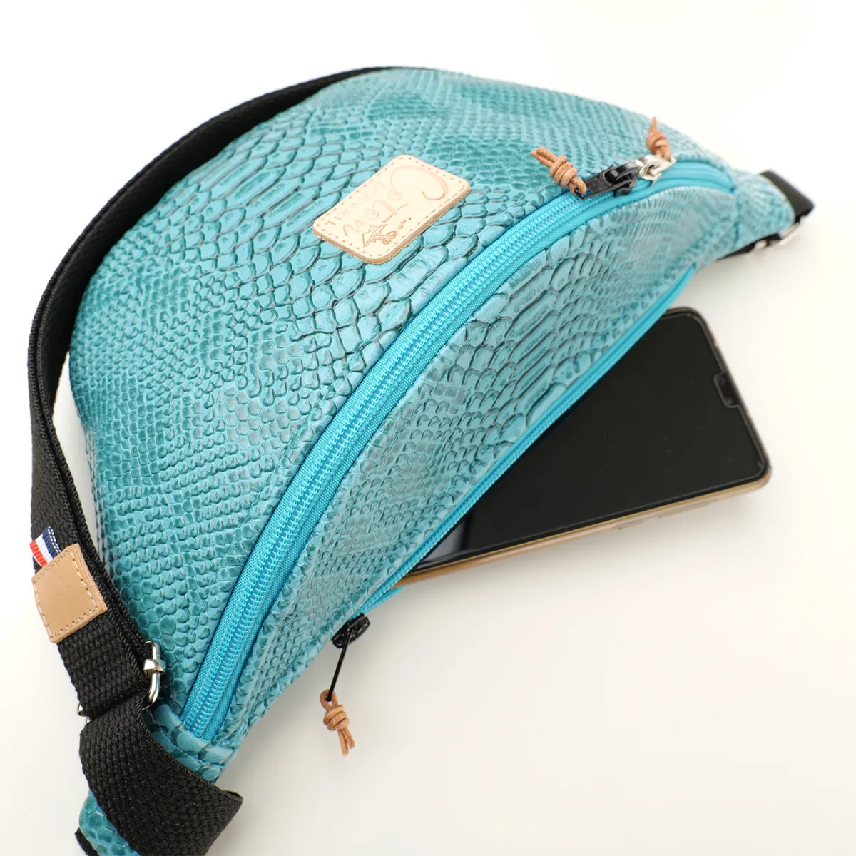 Sac banane Coton d'Avril Melisse Aspic turquoise