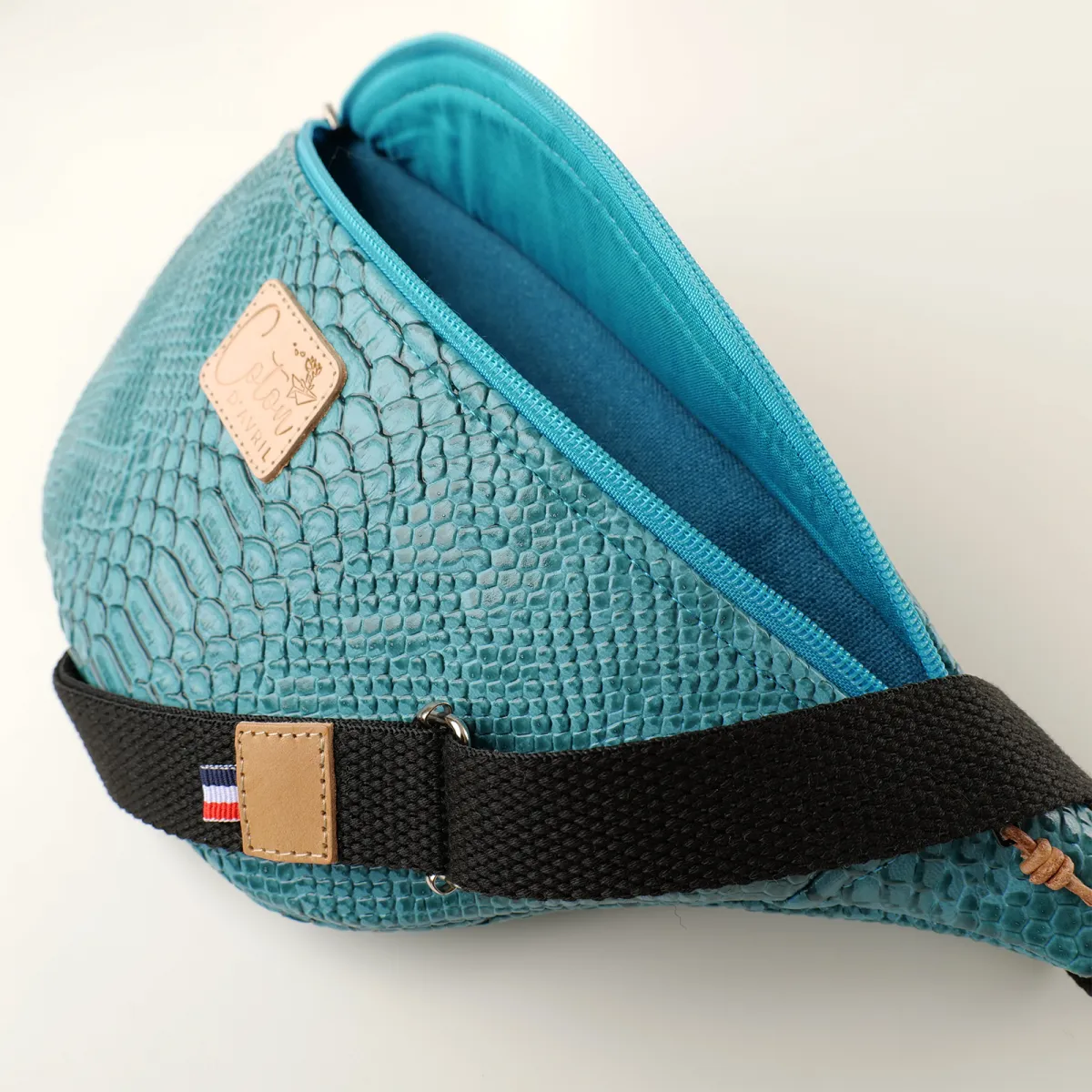 Sac banane Coton d'Avril Melisse Aspic turquoise