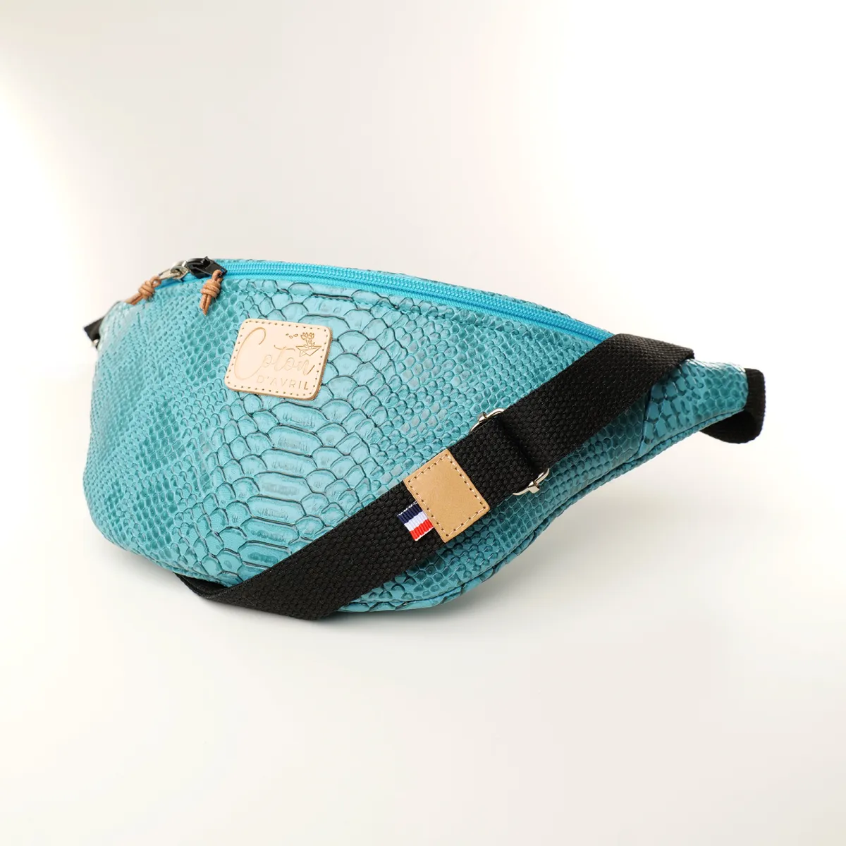 Sac banane Coton d'Avril Melisse Aspic turquoise