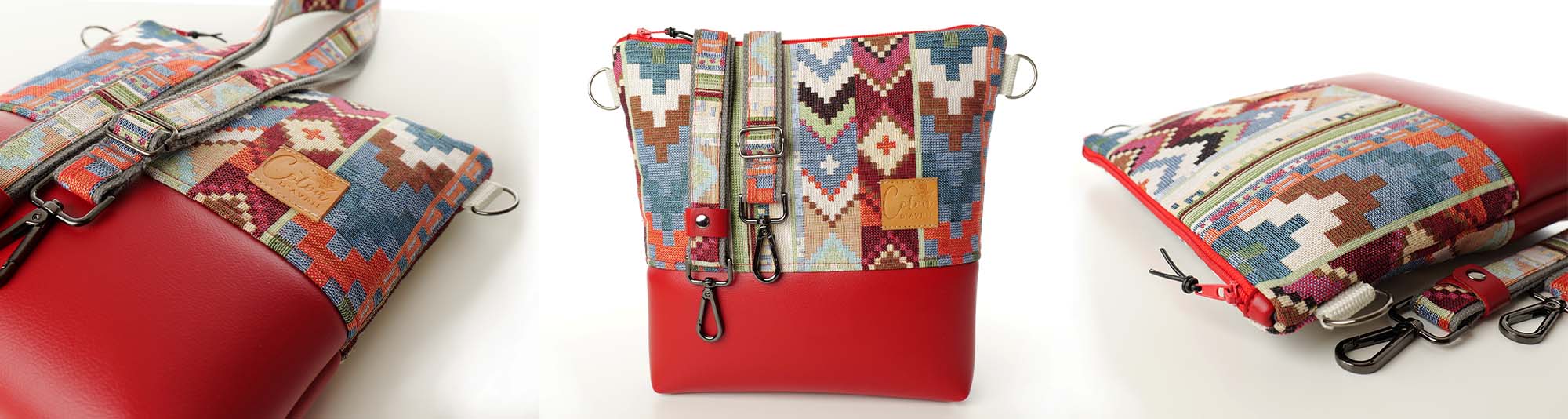 Sac Bandoulière Coton d'Avril VERDON etnik