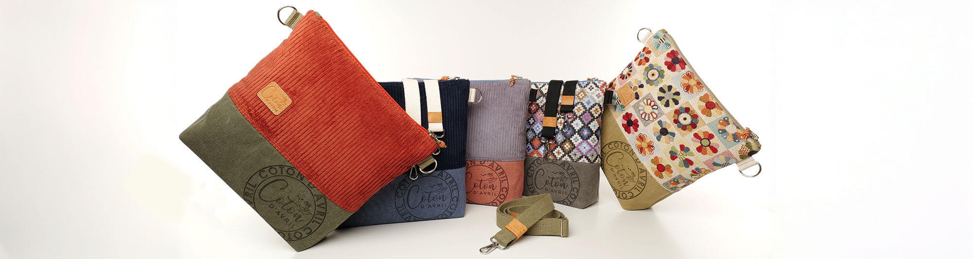 Sac àmain bandoulière Coton d'Avril BEATRIS