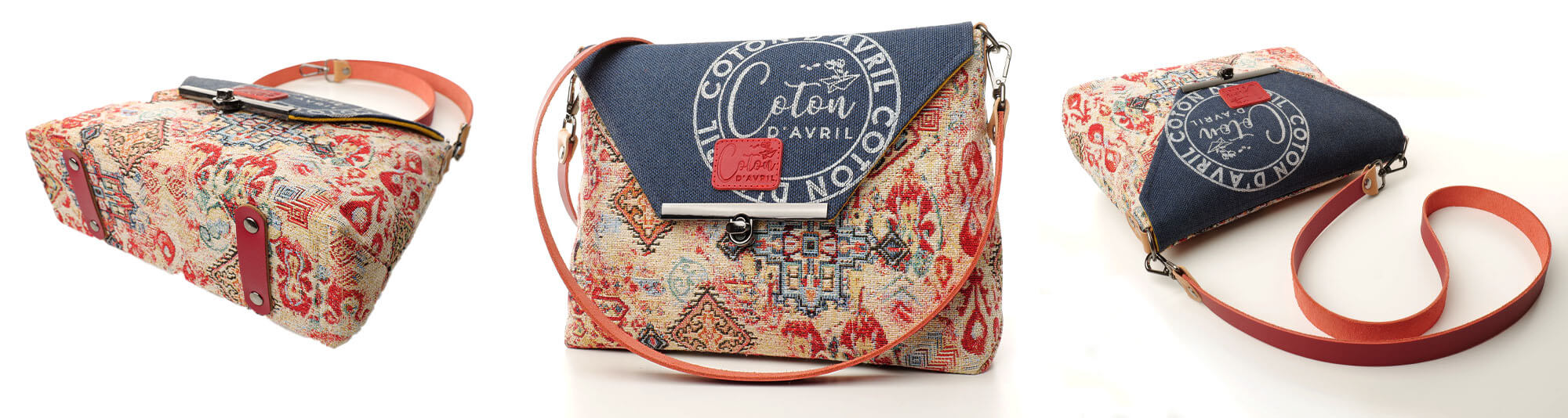Sac à main bandoulière Coton d'Avril LILOU